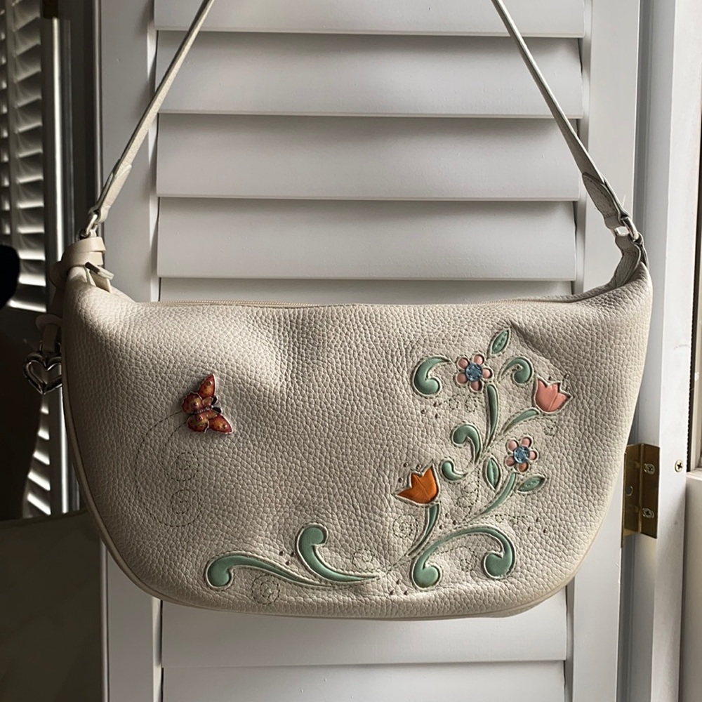 Brighton Flutter Fantasy Enameled Butterfly & Flo… - image 1